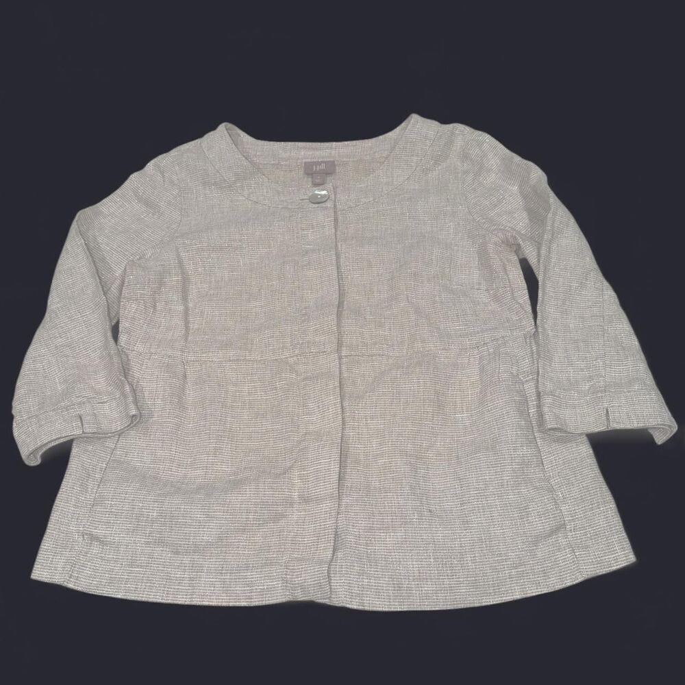 J-jill Women's Grey and Brown Jacket